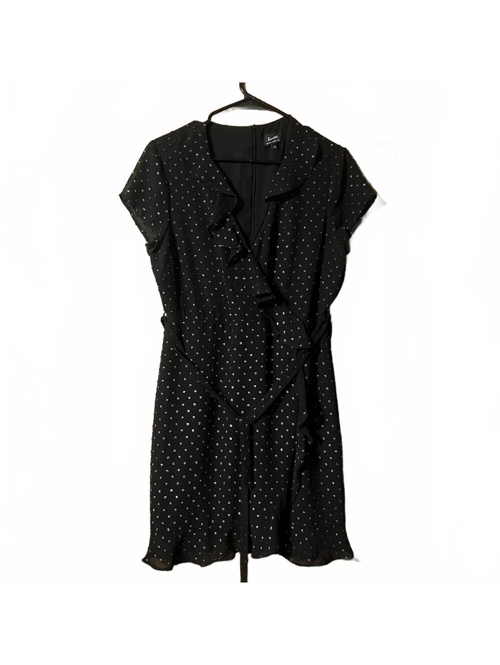 Bardot Polka Dot Wrap Dress - Size 8/M